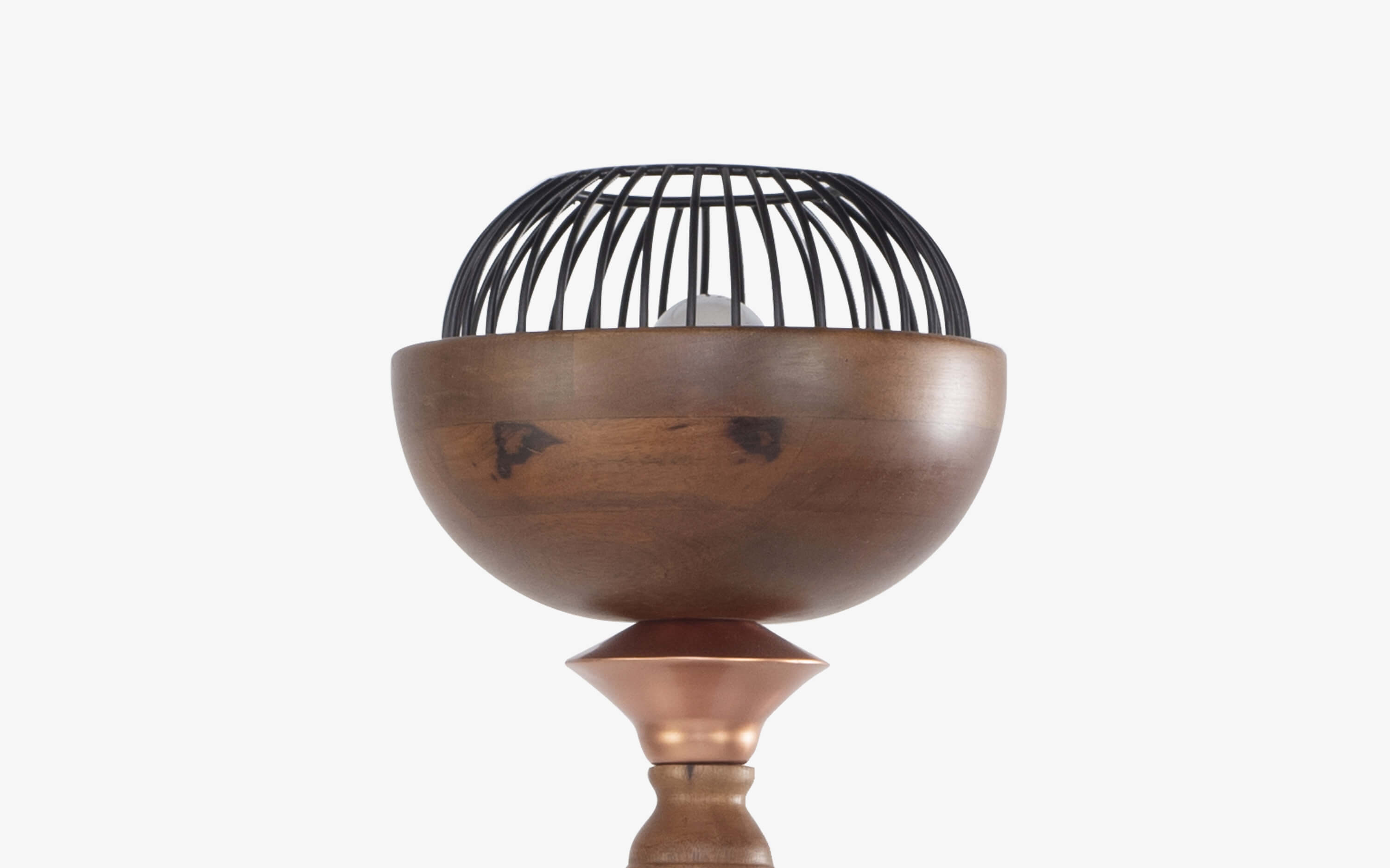 Jodha Copper Floor Lamp Without Shade - Orange Tree Home Pvt. Ltd.