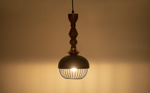 Jodha Copper Hanging Lamp Tall - Orange Tree Home Pvt. Ltd.