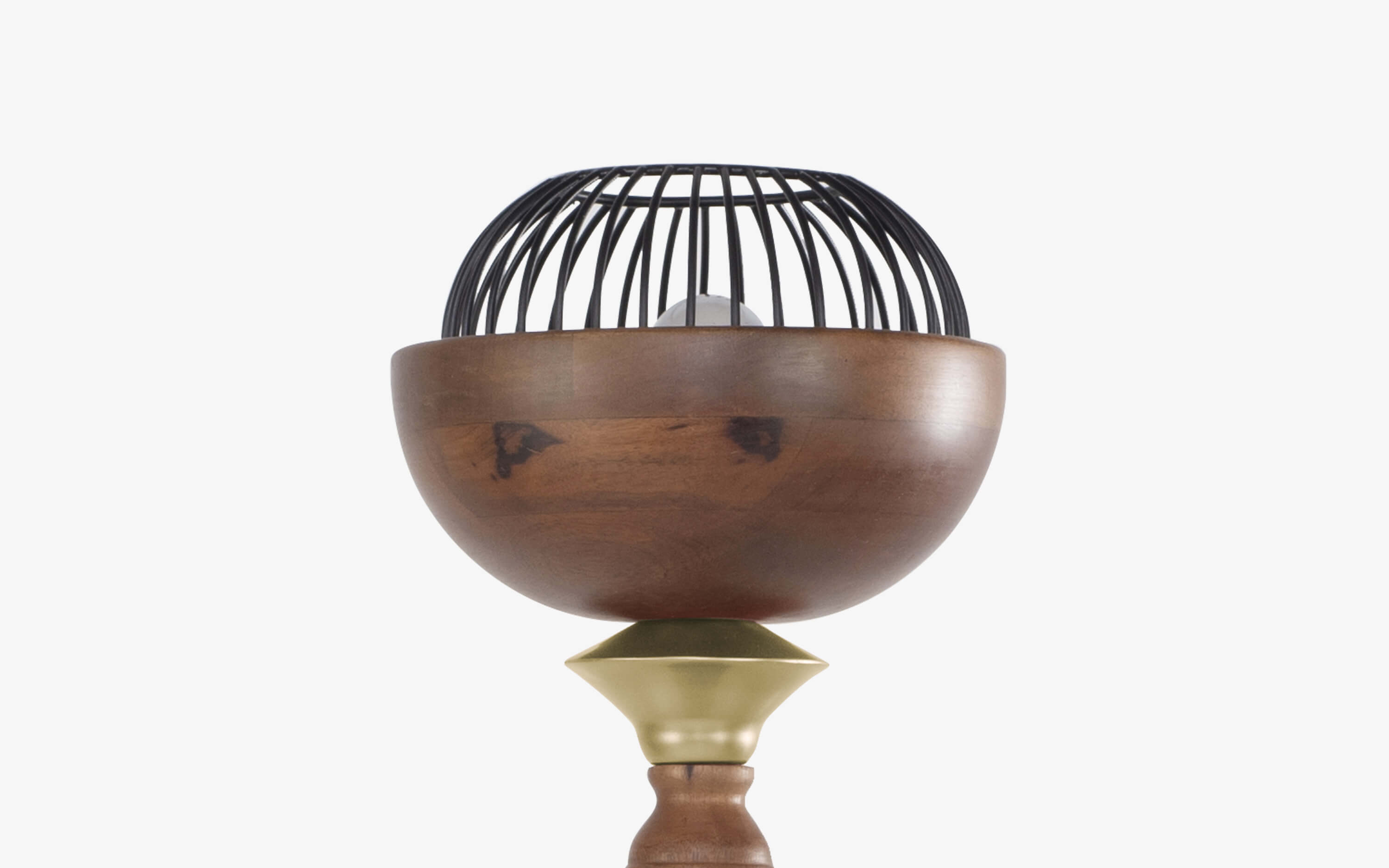 Jodha Gold Floor Lamp Without Shade - with white background - Orange Tree
