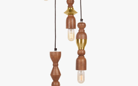 Jodha Gold Cluster Hanging Lamp - Orange Tree Home Pvt. Ltd.