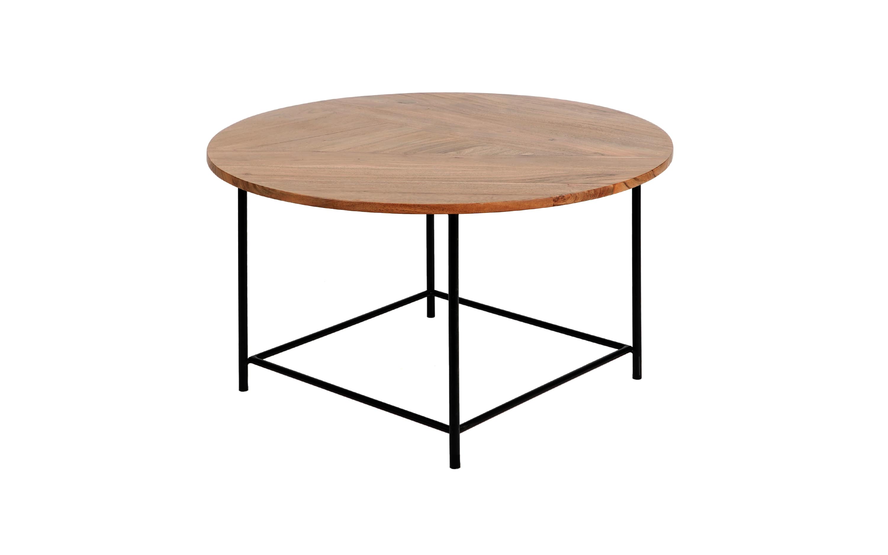 Round Wooden Coffee Table - Orange Tree