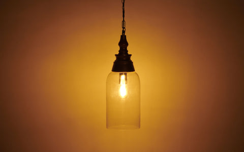 Kunshu Tall Hanging Lamp - Orange Tree Home Pvt. Ltd.