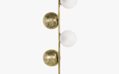 New Soma Gold Floor Lamp - Orange Tree Home Pvt. Ltd.