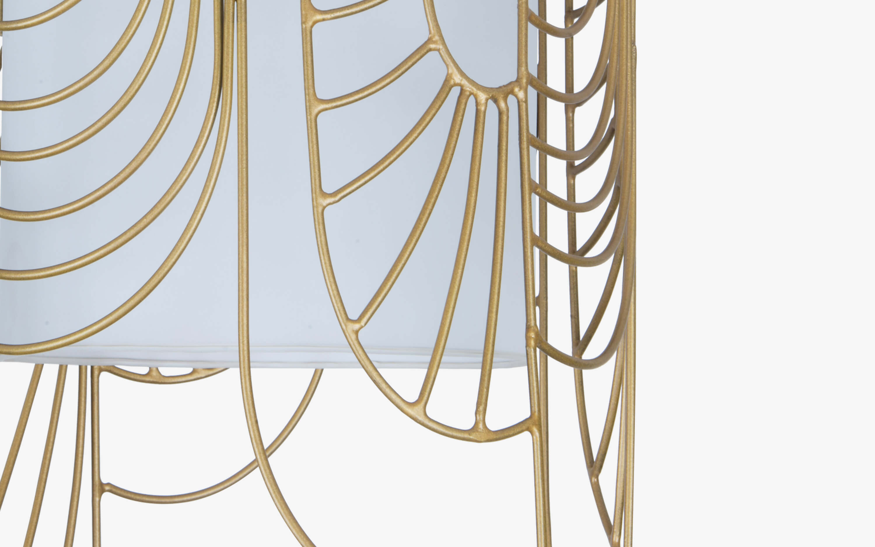 Buy Claude Tall Metal & Glass Pendant Ceiling Lamp - with white background - Orange Tree