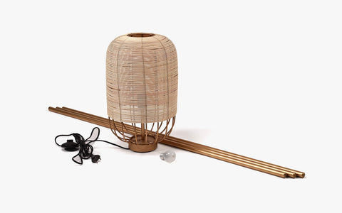 Henka Natural Floor Lamp - Orange Tree Home Pvt. Ltd.