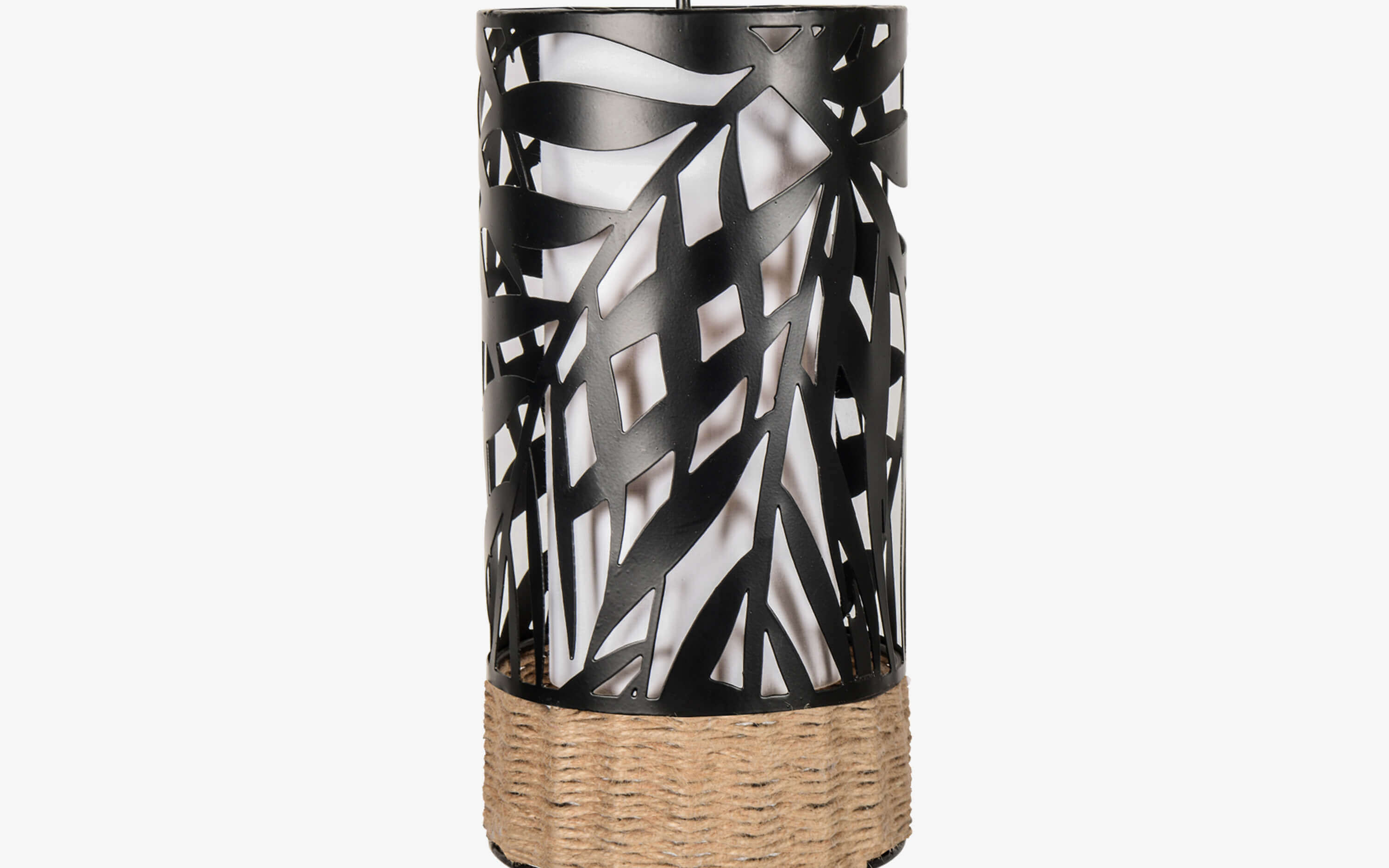Buy Kinara Cylindrical Metal Hanging Lamp for Living Room - Close shot - from upper angle - Orange Tree