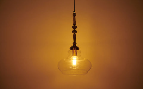 Kurashi Oval Hanging Lamp - Orange Tree Home Pvt. Ltd.