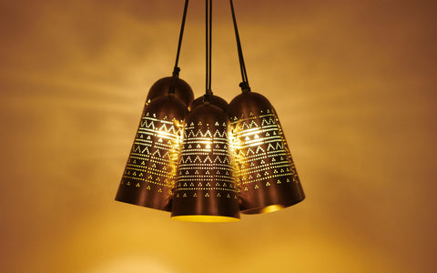 Mishin Cluster Hanging Lamp - Orange Tree Home Pvt. Ltd.