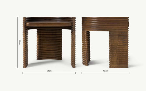 Ribbed Stool - Orange Tree Home Pvt. Ltd.