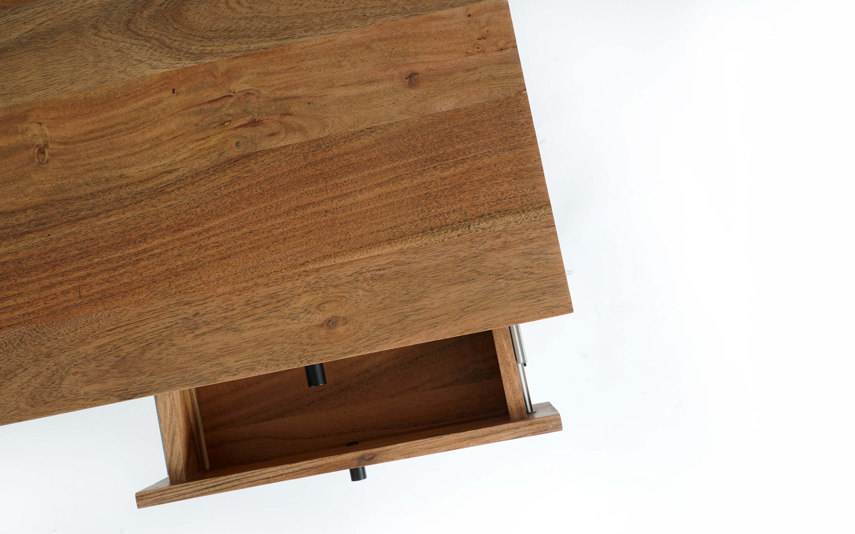 Buy Emmy Solid Wood Study Table with Storage Drawers - with white background - Orange Tree