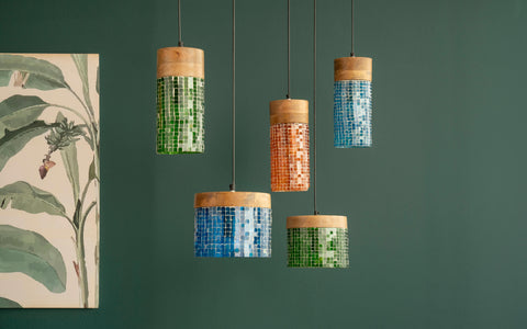 Freedom Squat Green Hanging Lamp - Orange Tree Home Pvt. Ltd.