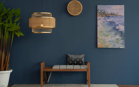 New Canna Gold Hanging Lamp - Orange Tree Home Pvt. Ltd.
