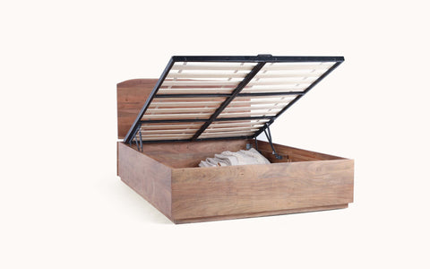 Yoho King Hydraulic Bed upholstered bed storage  - Orange Tree Home Pvt. Ltd.