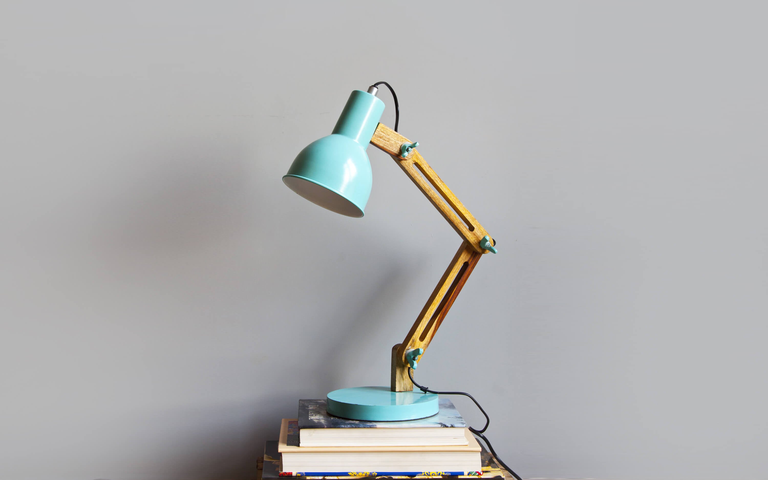 Buy Auro Blue Study Table Lamp - Close shot - Orange Tree
