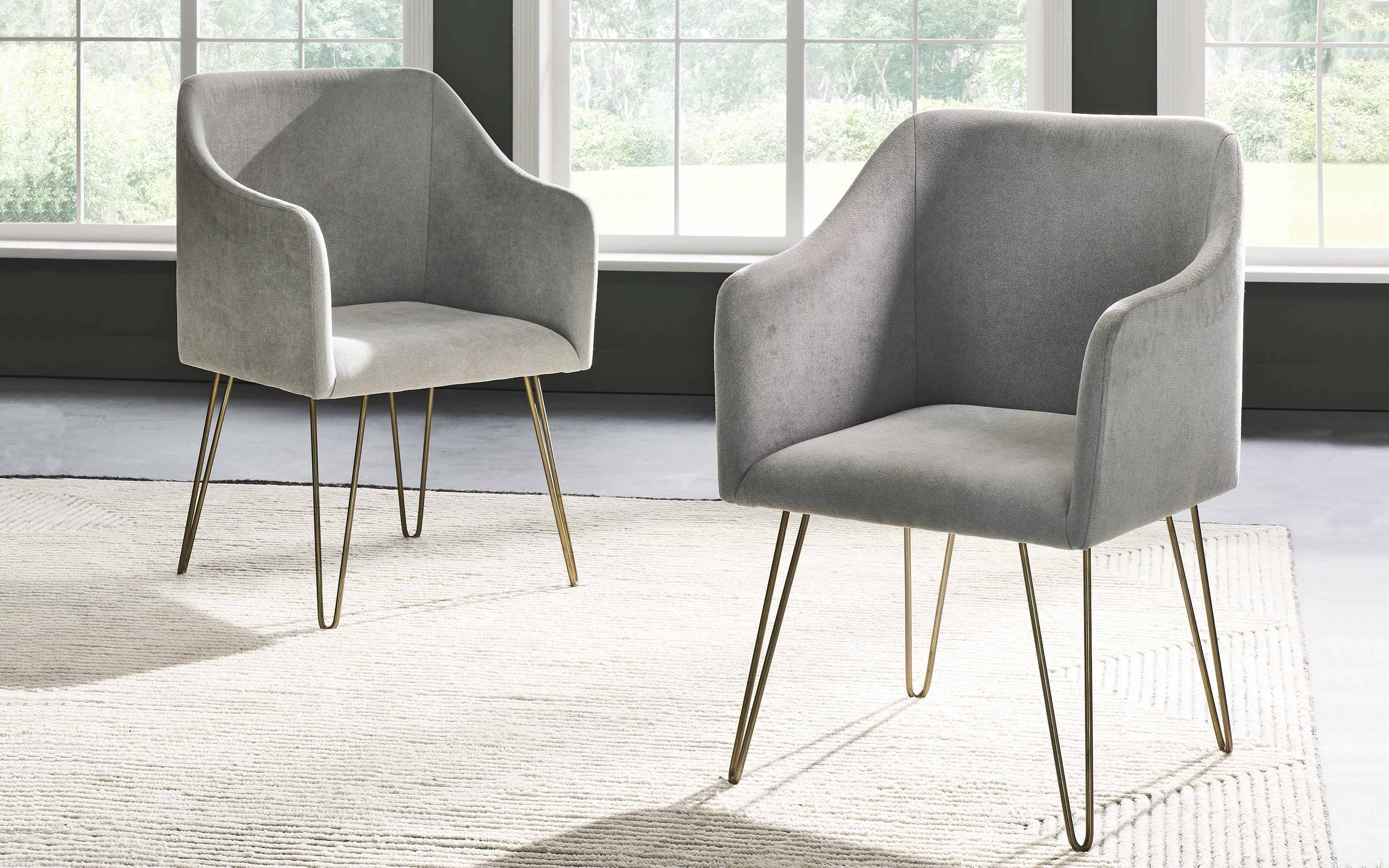 Barcelona Chair With Arms Dining Room Chair