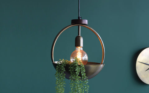 Esna Hanging Lamp With Bowl - Orange Tree Home Pvt. Ltd.