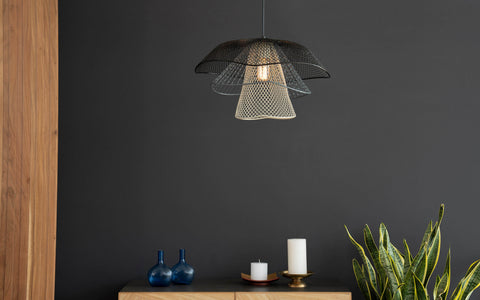 Mallawi Black Hanging Lamp - Orange Tree Home Pvt. Ltd.