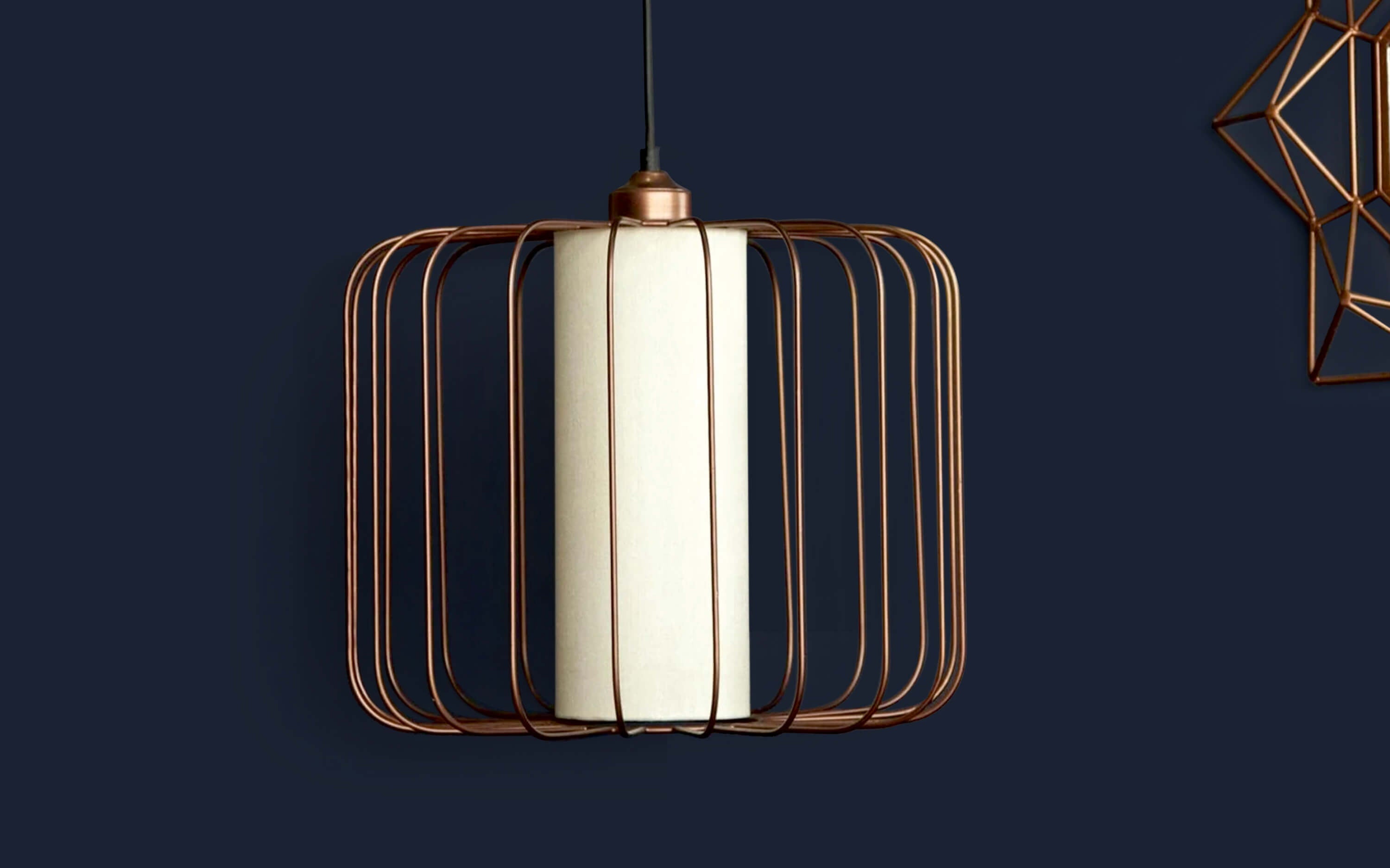 Buy Merriam Metal Copper Hanging Lamp - Orange Tree