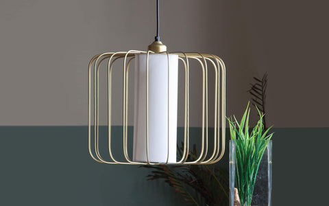 Merriam Hanging Lamp Gold - Orange Tree Home Pvt. Ltd.