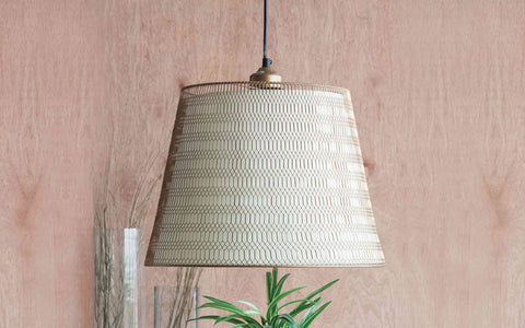 Rhombus Hanging Lamp Gold - Orange Tree Home Pvt. Ltd.