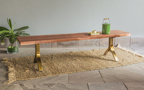 Live Edge Sitting Bench - Orange Tree Home Pvt. Ltd.