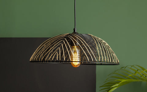 Zulu Triangle Weave Hanging Lamp - Orange Tree Home Pvt. Ltd.