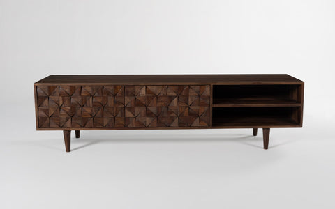 Bicasso Wooden TV Unit with Storage - Orange Tree Home Pvt. Ltd.