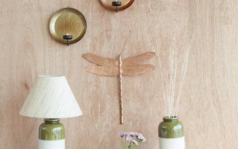 Dragonfly Wall Decor Copper - Orange Tree Home Pvt. Ltd.