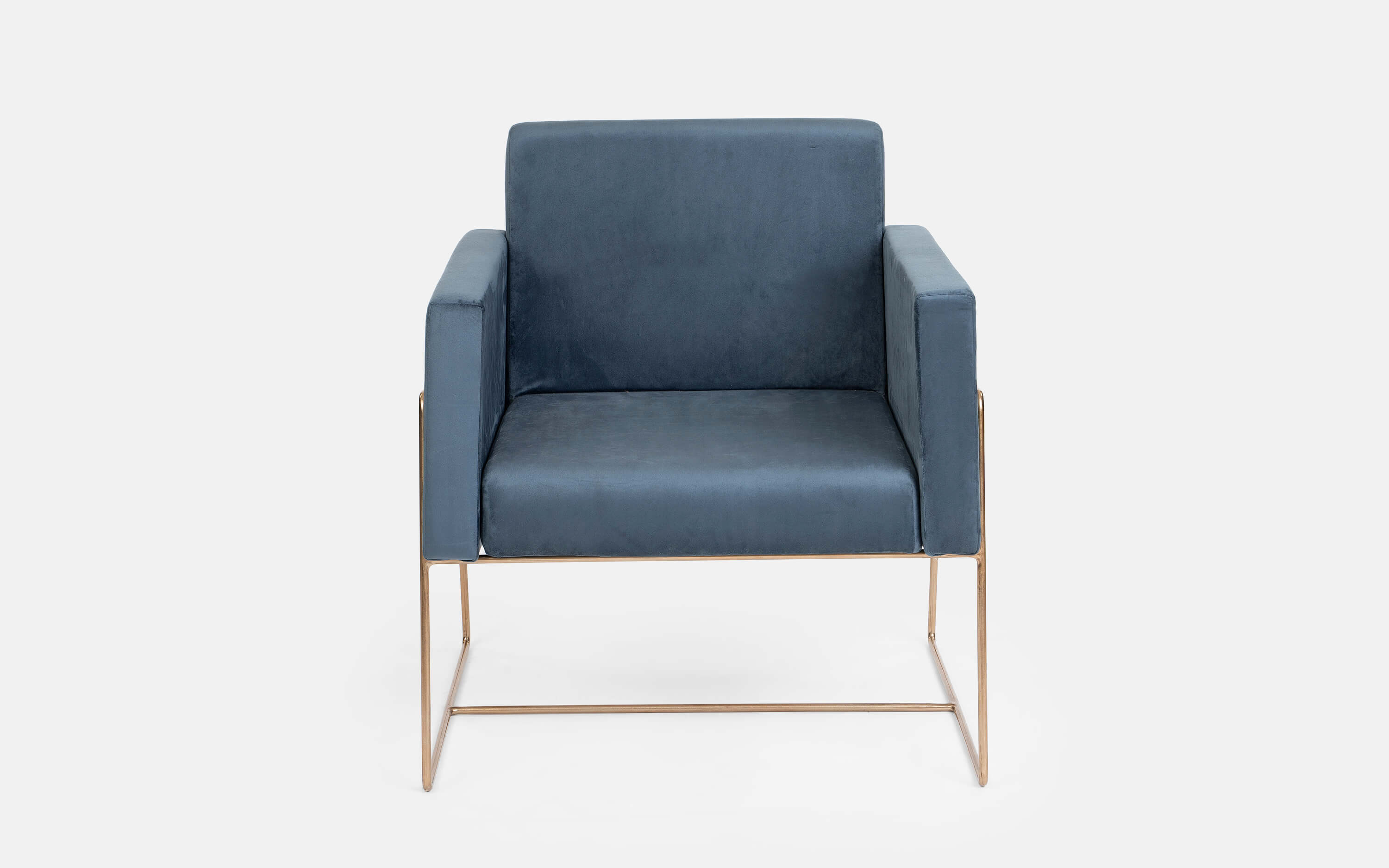 Jade Blue Color Lounge Chair for Bedroom - Orange Tree Home Pvt. Ltd.