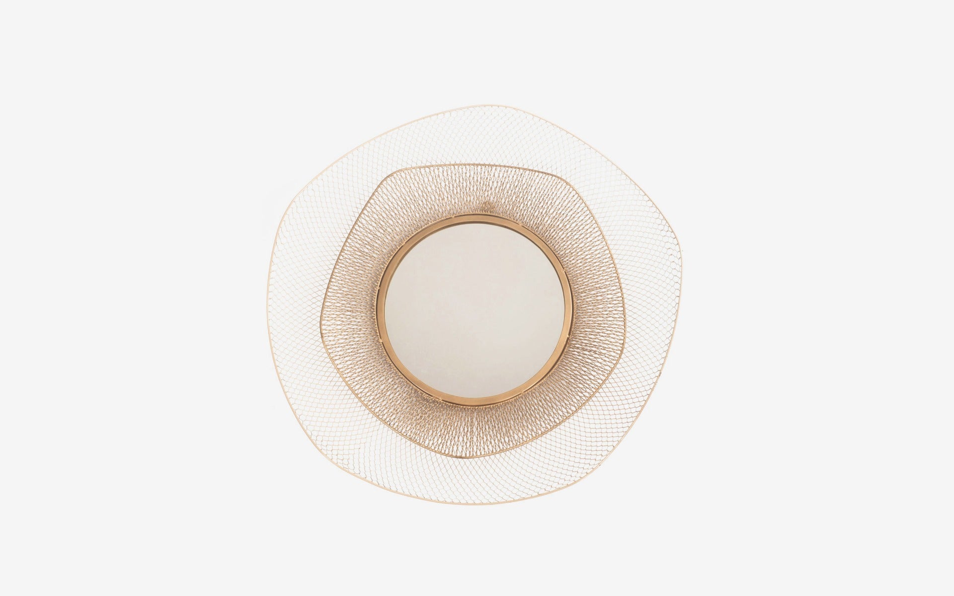 Buy Mallawi Mirror | Designer Mirrors For Walls - with white background - Orange Tree