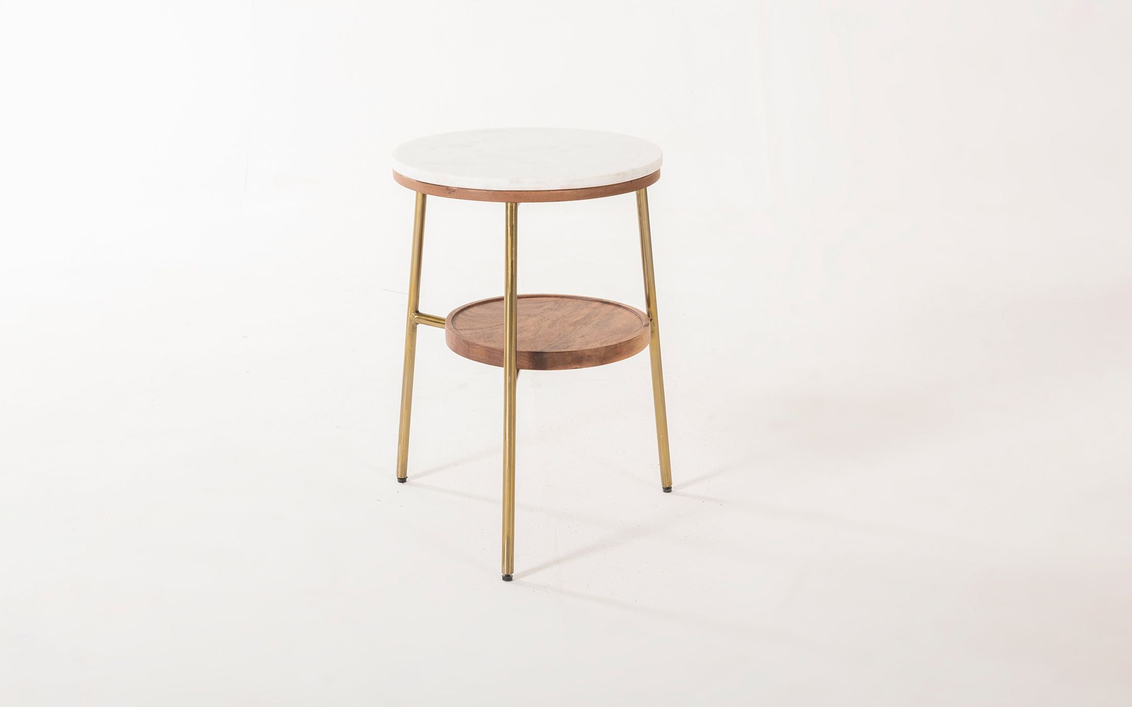White Marble Side Table