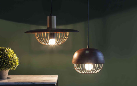 Minya Round Hanging Lamp - Orange Tree Home Pvt. Ltd.
