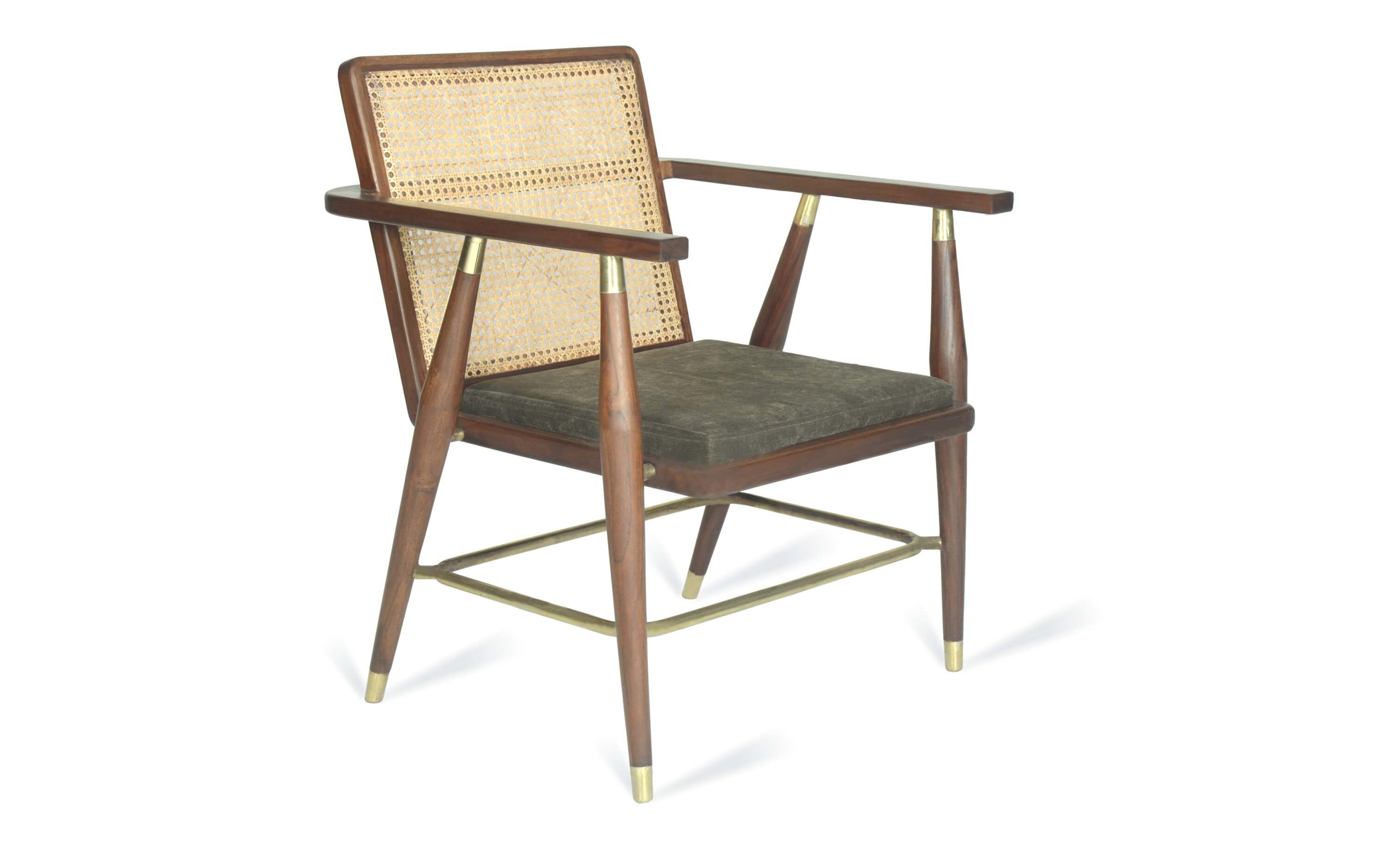 Woven Cane Lounge Chair. Navah Lounge Chair - Orange Tree Home Pvt. Ltd.
