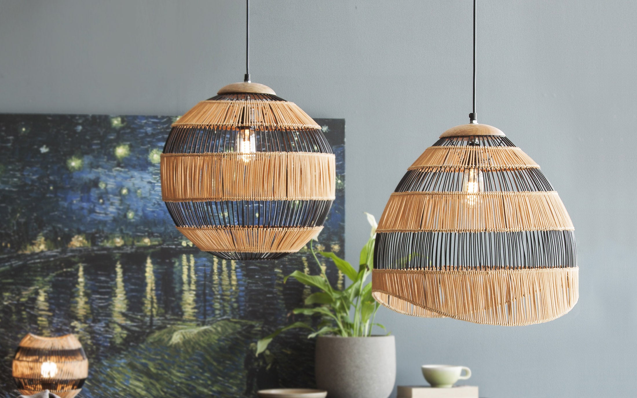 New Kyoto Hanging Lamp - Orange Tree Home Pvt. Ltd.