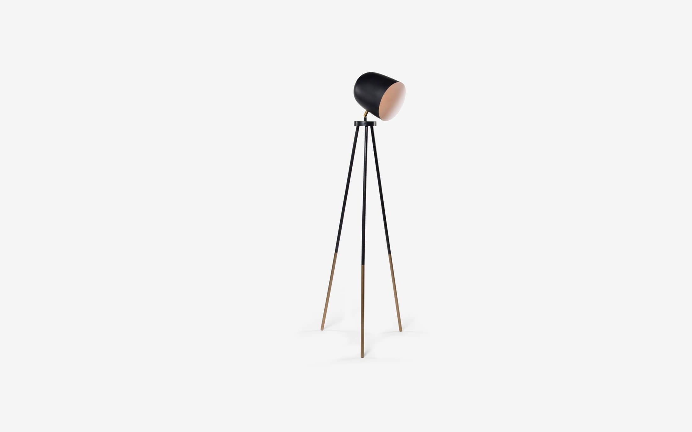 Rhea Floor Lamp Black - Orange Tree Home Pvt. Ltd.