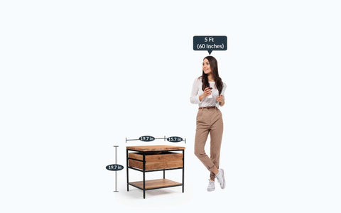Yoho Bedside Table - Orange Tree Home Pvt. Ltd.