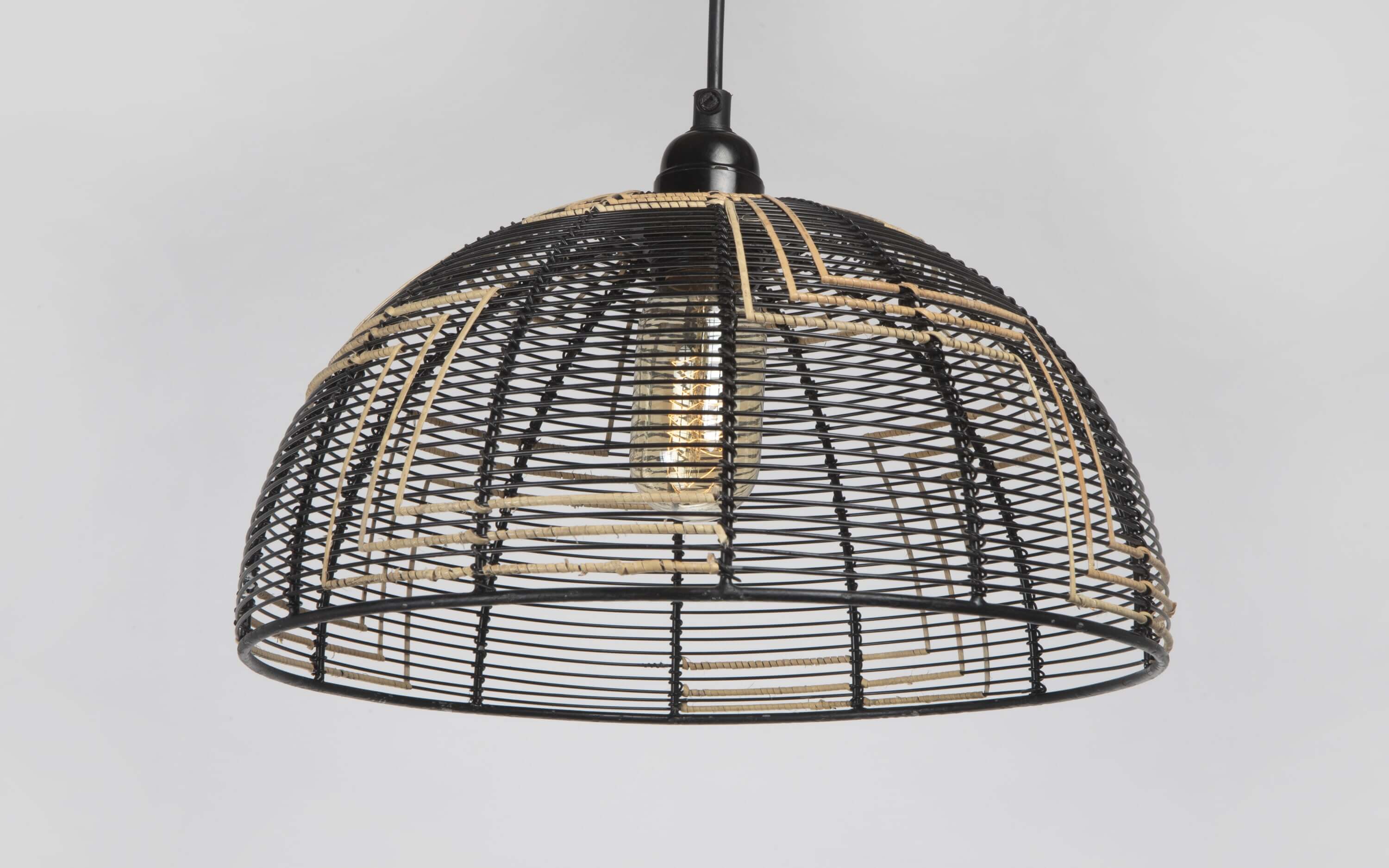 Buy Zulu Dome Metal Hanging Lamp - with white background - Orange Tree