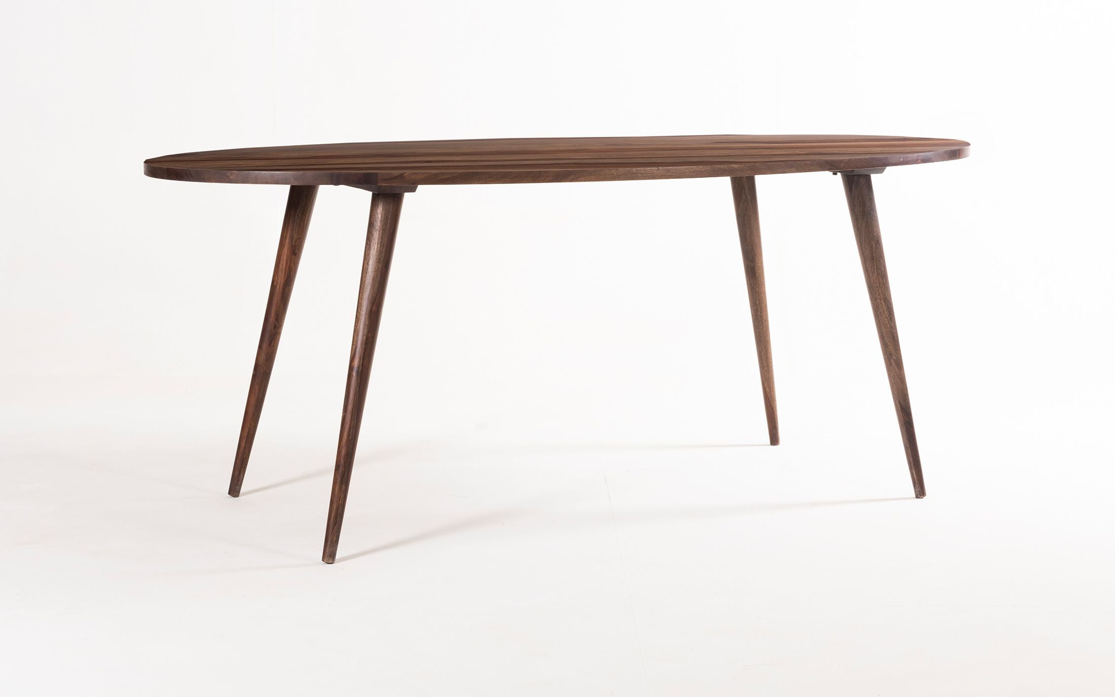 Bicasso Oval Dining Table with 6 Upholstered Chairs - with white background - Orange Tree