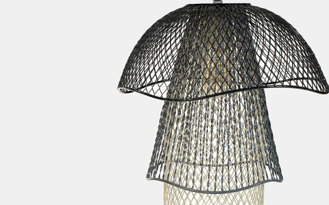 Mallawi Black Tall Hanging Lamp - Orange Tree Home Pvt. Ltd.