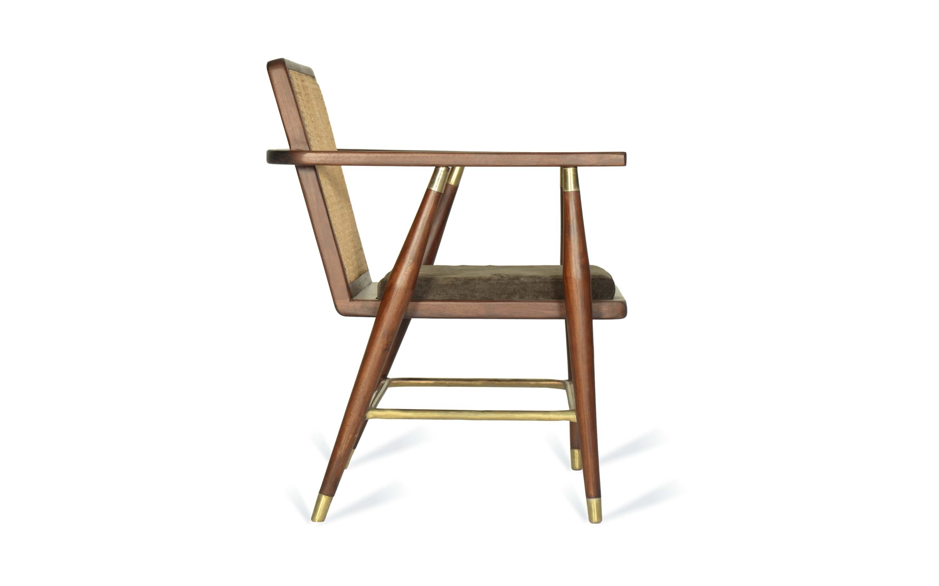 Navah Lounge Chair with Hand Support - Orange Tree Home Pvt. Ltd.