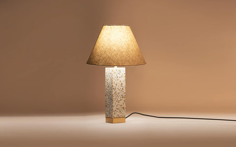 Speckle Table Lamp With Conical Shade - Orange Tree Home Pvt. Ltd.