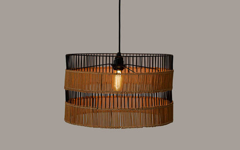 Kyoto Drum Hanging Lamp - Orange Tree Home Pvt. Ltd.