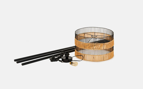 Kyoto Drum Floor Lamp - Orange Tree Home Pvt. Ltd.