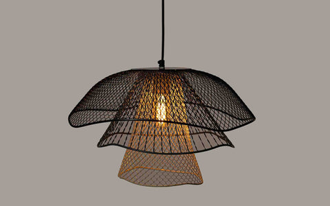Mallawi Black Hanging Lamp - Orange Tree Home Pvt. Ltd.