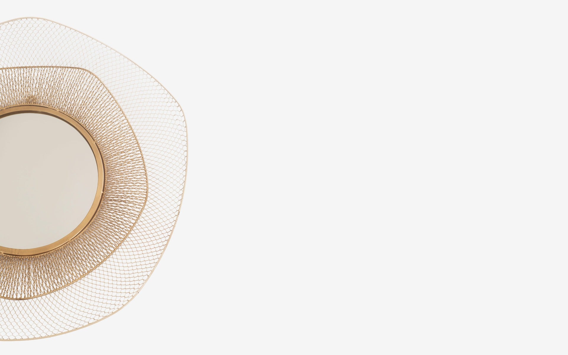 Buy Mallawi Mirror | Designer Mirrors For Walls - Close shot - from right angle - Orange Tree