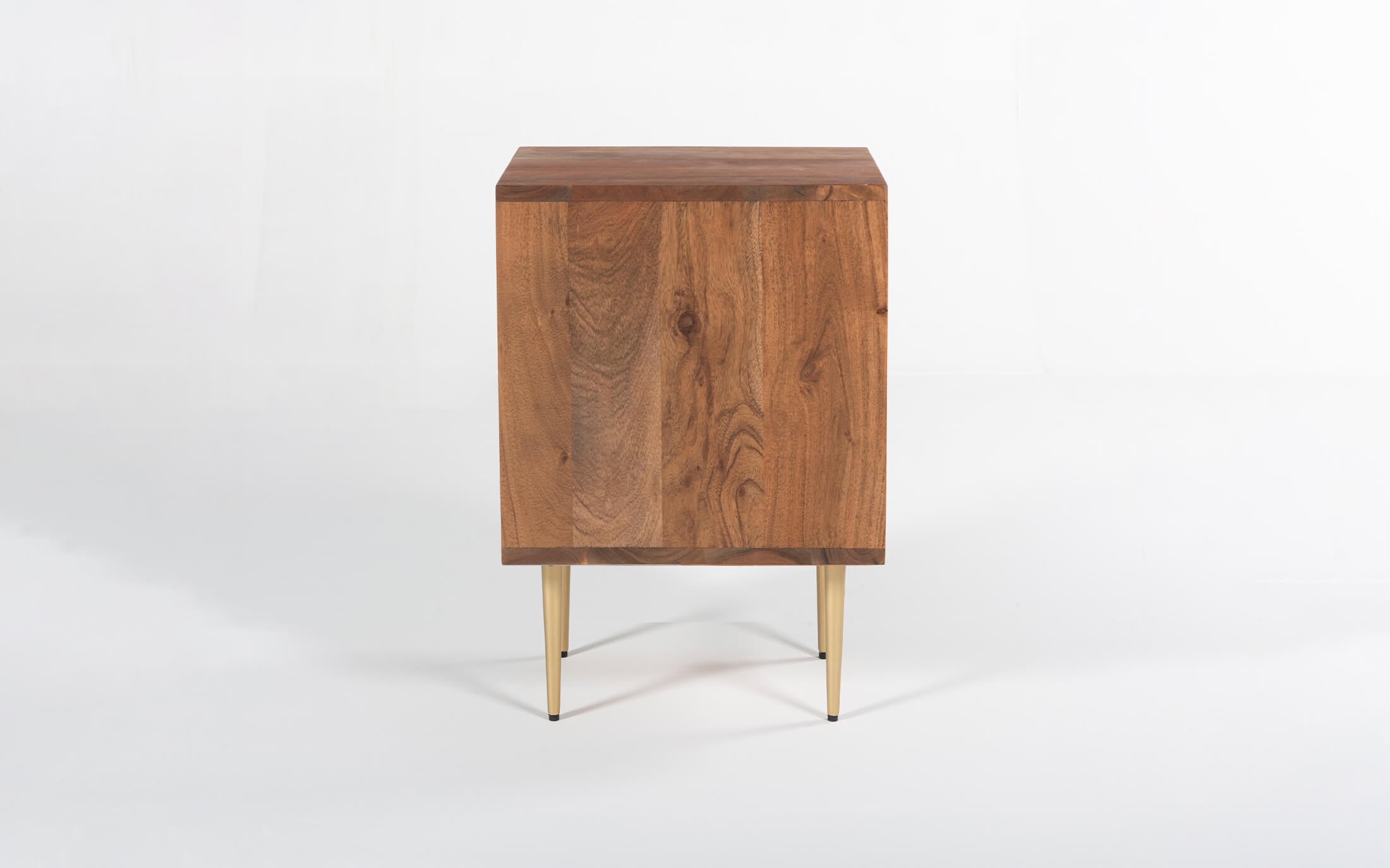 Toshi Mordern Bedside Table Side View - Orange Tree Home 