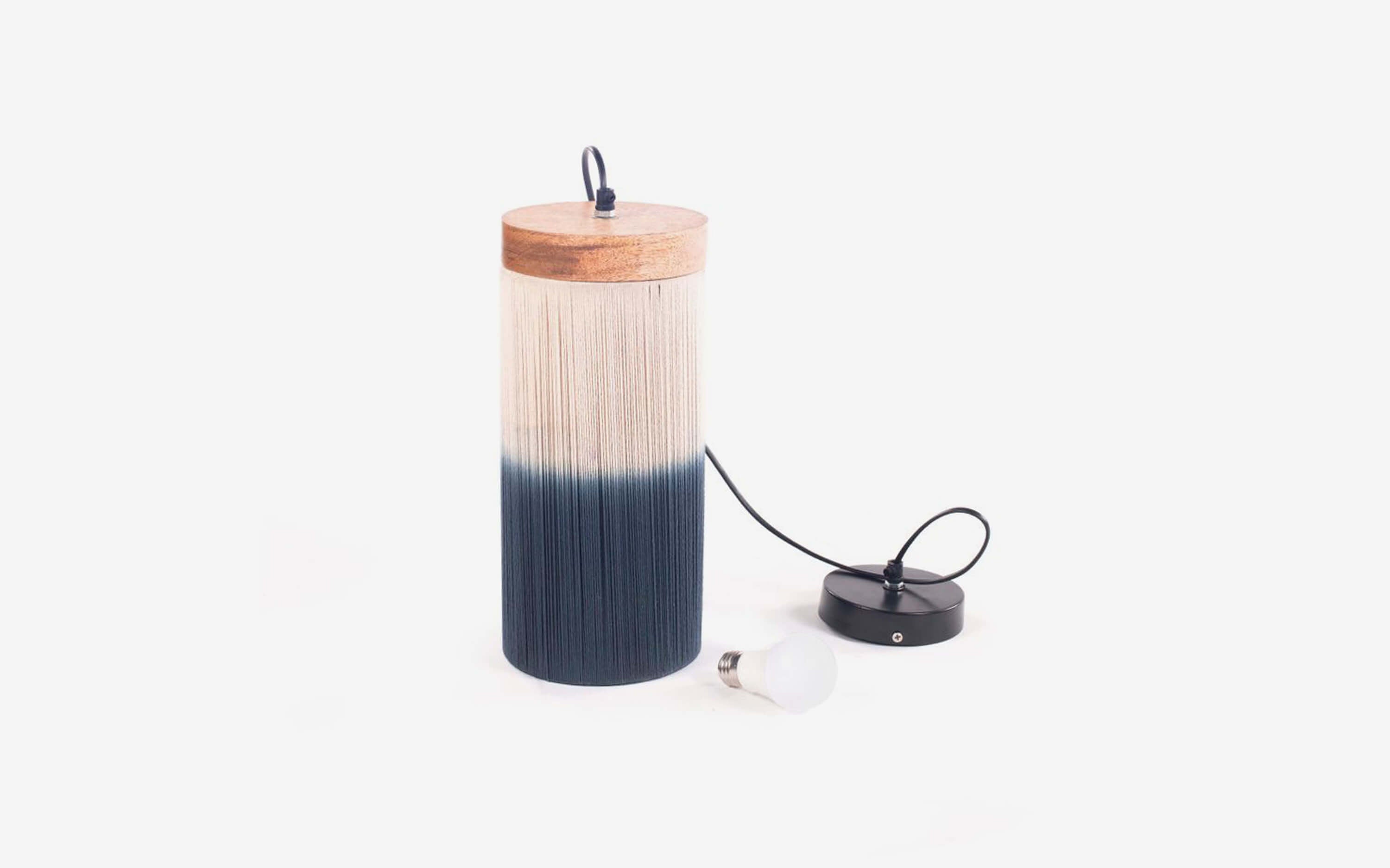 Afreen Hanging Lamp Cylindrical Shaded - Orange Tree Home Pvt. Ltd.