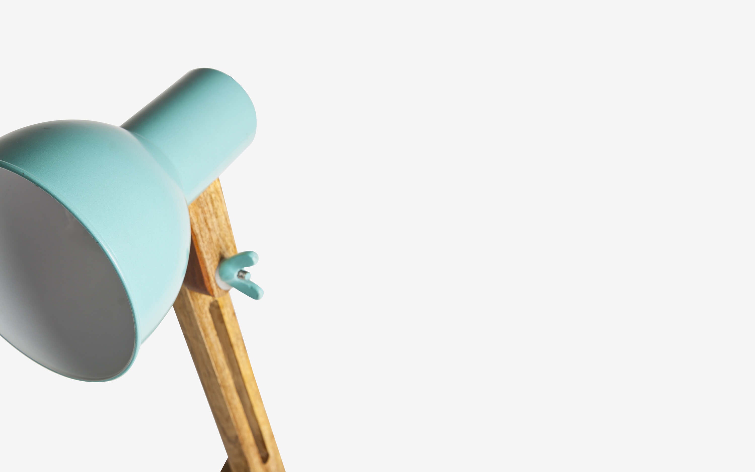 Buy Auro Blue Study Table Lamp - Close shot - from right angle - Orange Tree