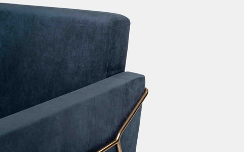 Large Size Jade Blue Lounge Chair for Living Room- Orange Tree Home Pvt. Ltd.
