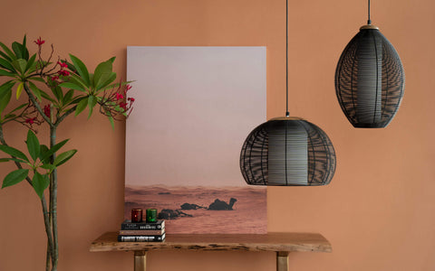 Tappa Black Spherical Hanging Lamp - Orange Tree Home Pvt. Ltd.